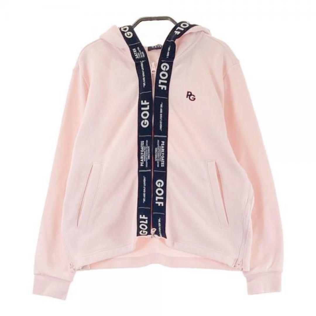 【試着のみ】PEARLY GATES GOLF フード付きパーカー ピンク 0