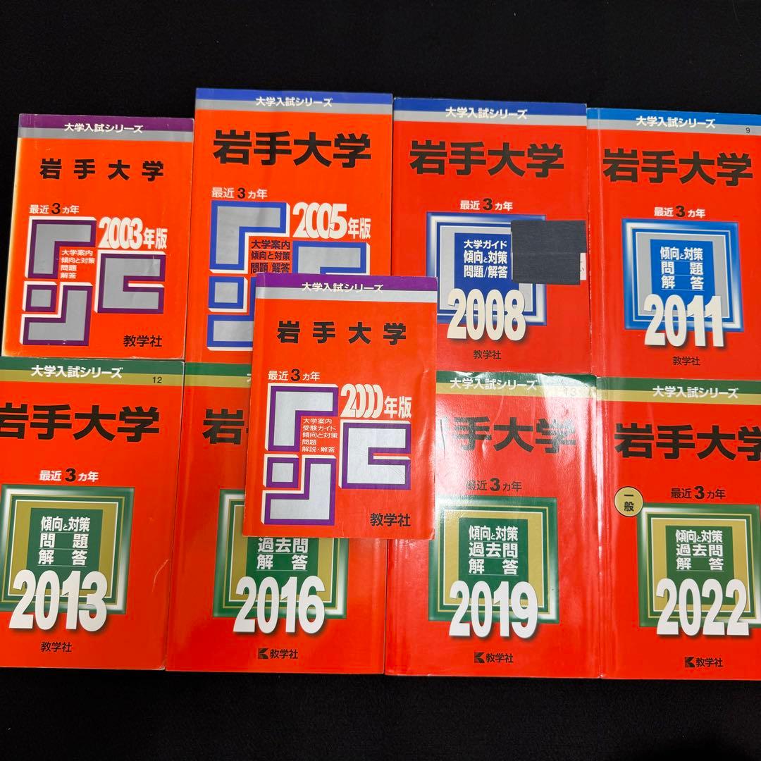 赤本　岩手大学　1997年～2021年 25年分