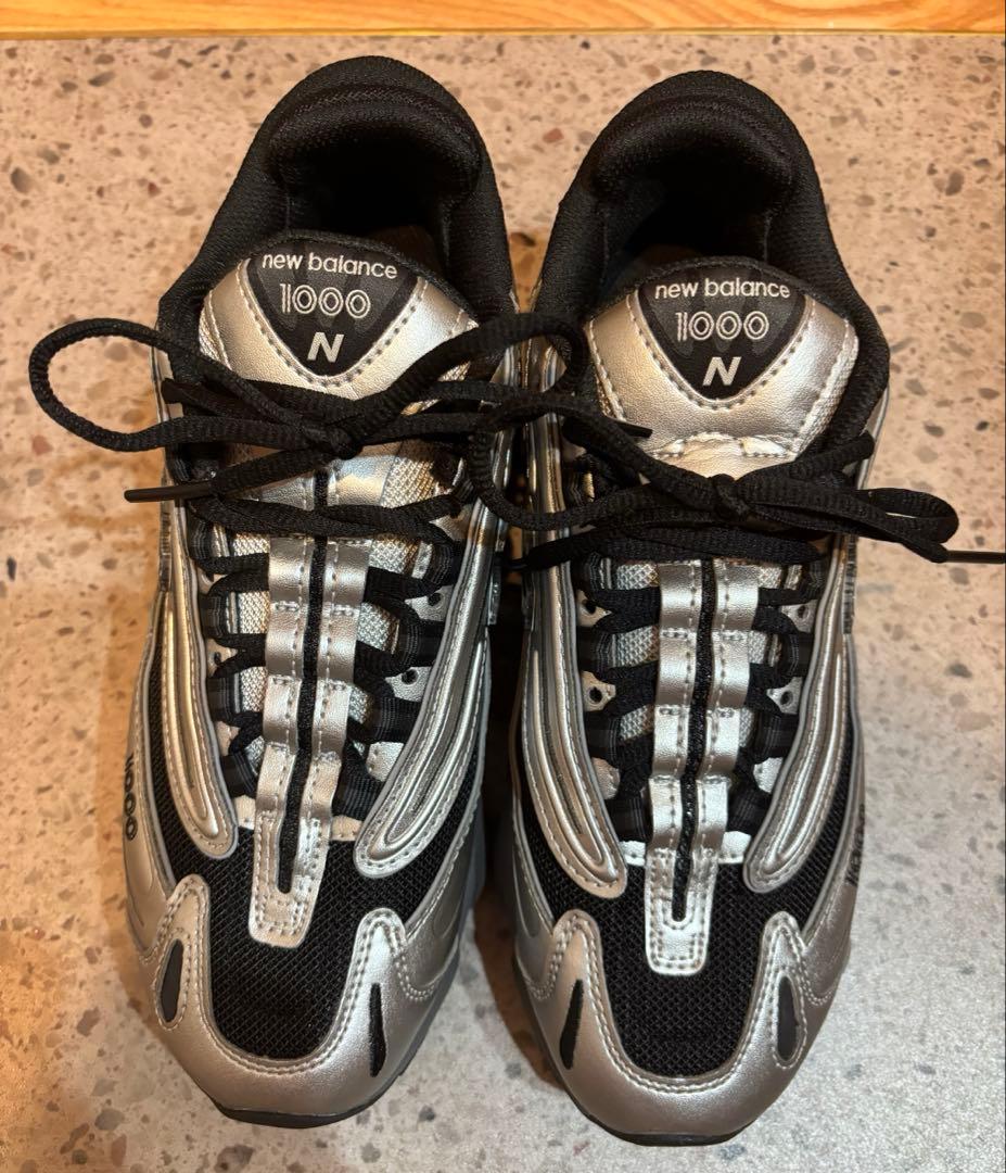 new balance 1000 ブラック×シルバー24センチ