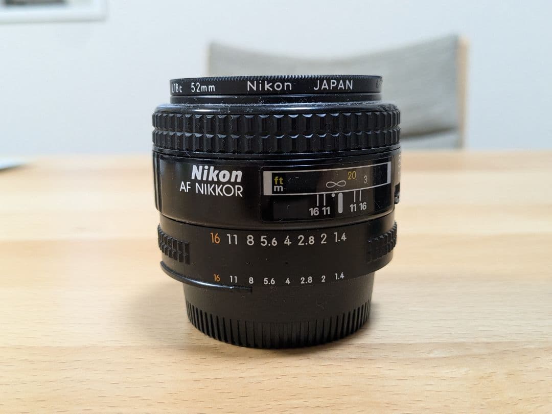 AF nikkor　50mm f1.4 オートフォーカスレンズ