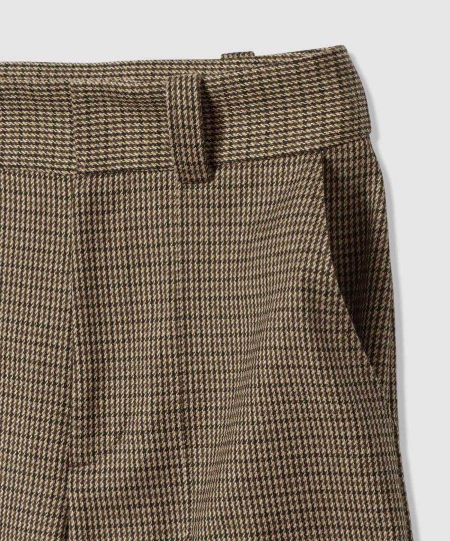 アルアバイル　CHIC TWEEDベイカーパンツ　ブラウン　ルルウィルビー