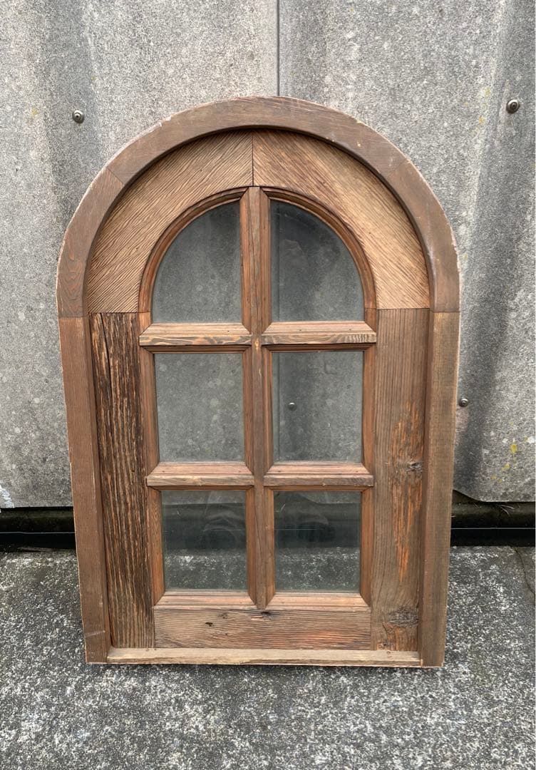 アンティーク/フランス/古材/窓枠/窓/アーチ窓/店舗什器/②