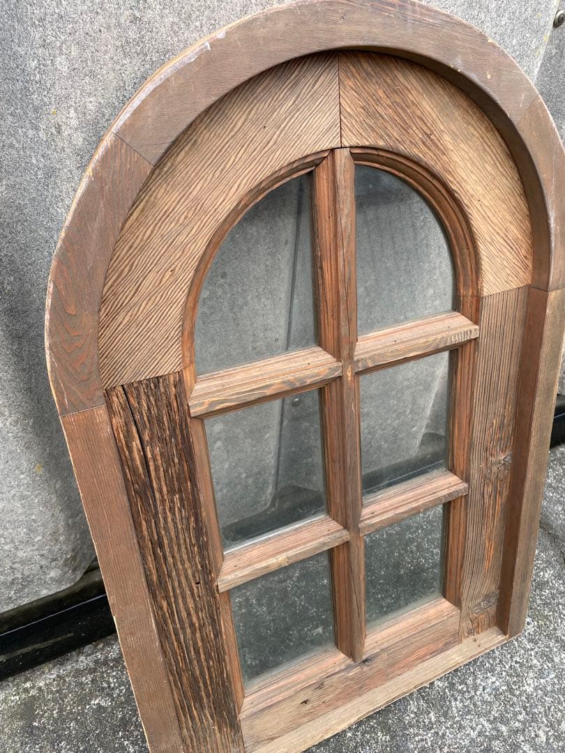 アンティーク/フランス/古材/窓枠/窓/アーチ窓/店舗什器/②