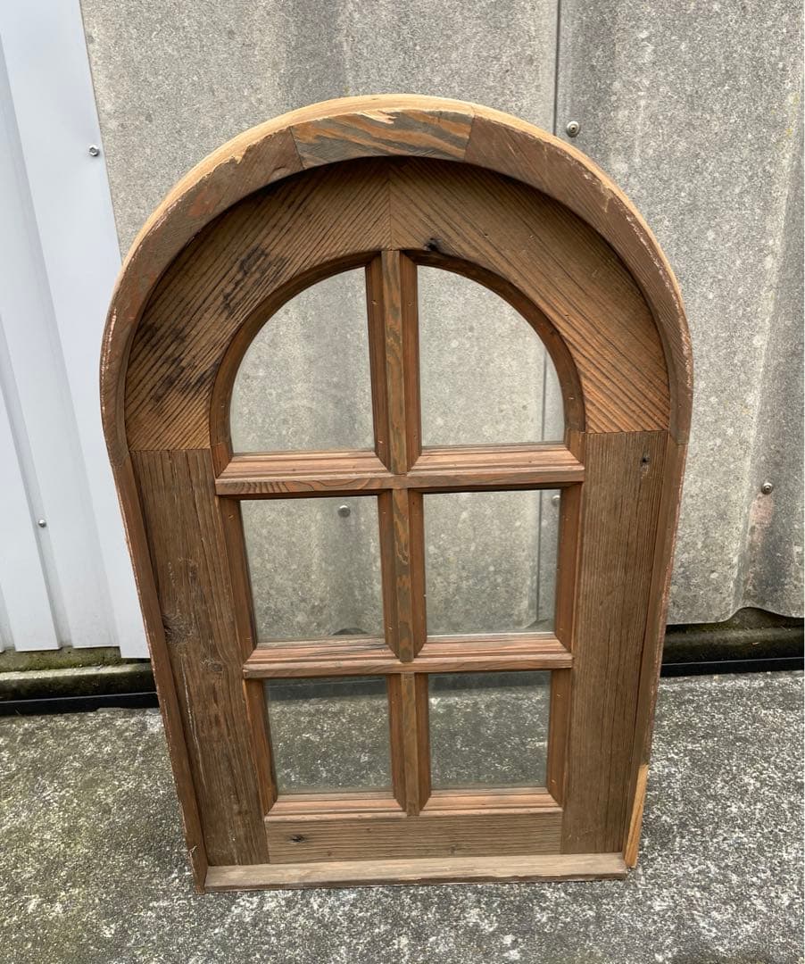 アンティーク/フランス/古材/窓枠/窓/アーチ窓/店舗什器/②