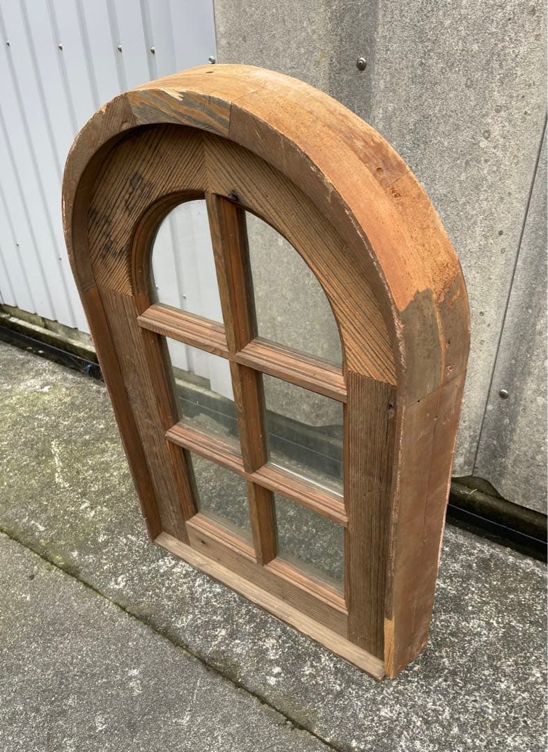 アンティーク/フランス/古材/窓枠/窓/アーチ窓/店舗什器/②