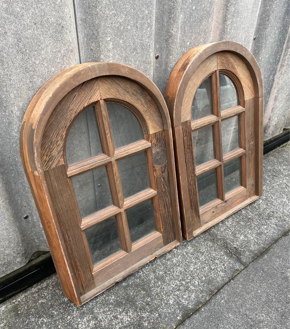 アンティーク/フランス/古材/窓枠/窓/アーチ窓/店舗什器/②