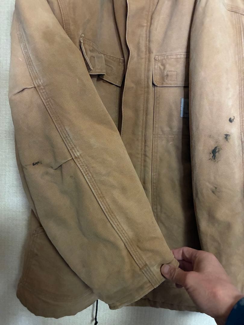 USA製/UFCWタグ　carhartt トラディショナルジャケット ベージュ