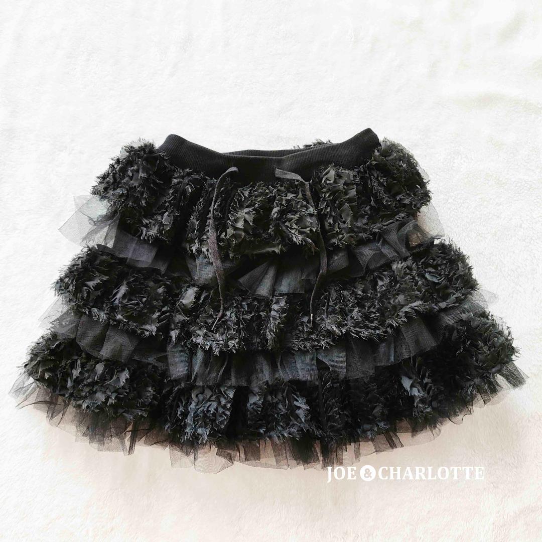 ダーリッチ darich ミックスレースフリルミニスカート ブラック FREE
