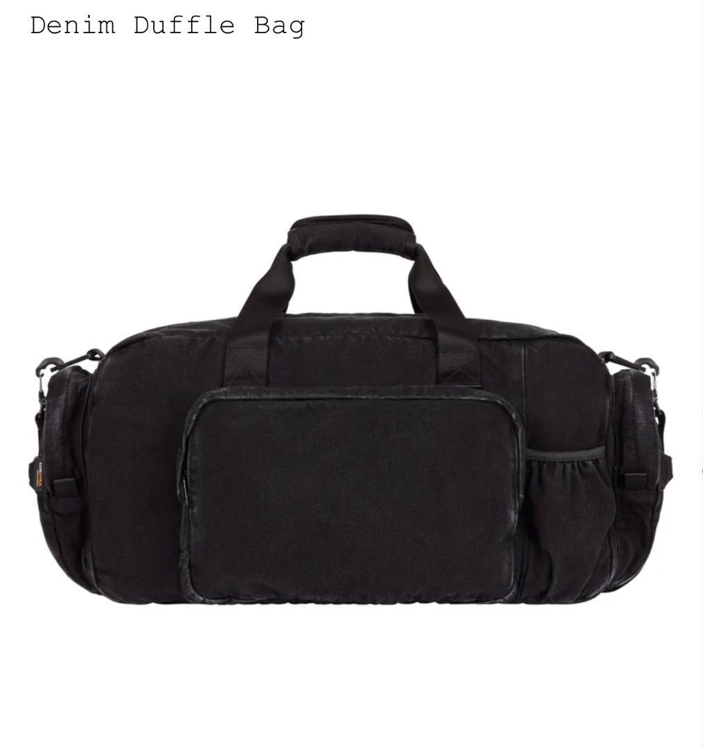 バッグ Supreme Denim Duffle Bag Black