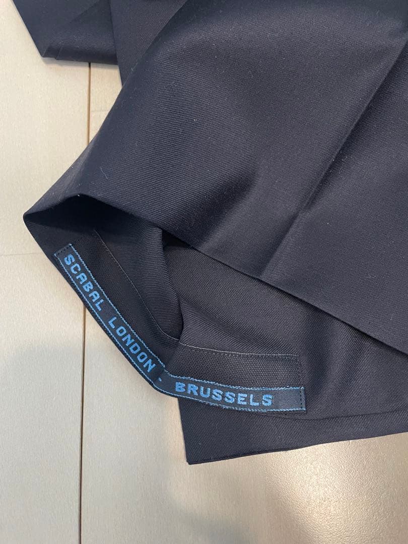 ワイドパンツ super110’s スキャバル　ビスポーク トラウザース w82