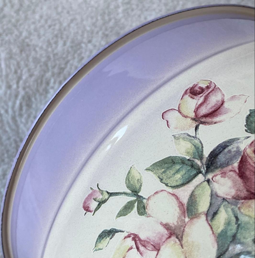 ☘️イマン☘️ ビビアン　パープル　ホーロー製蓋付き特大バケツ　ストッカー