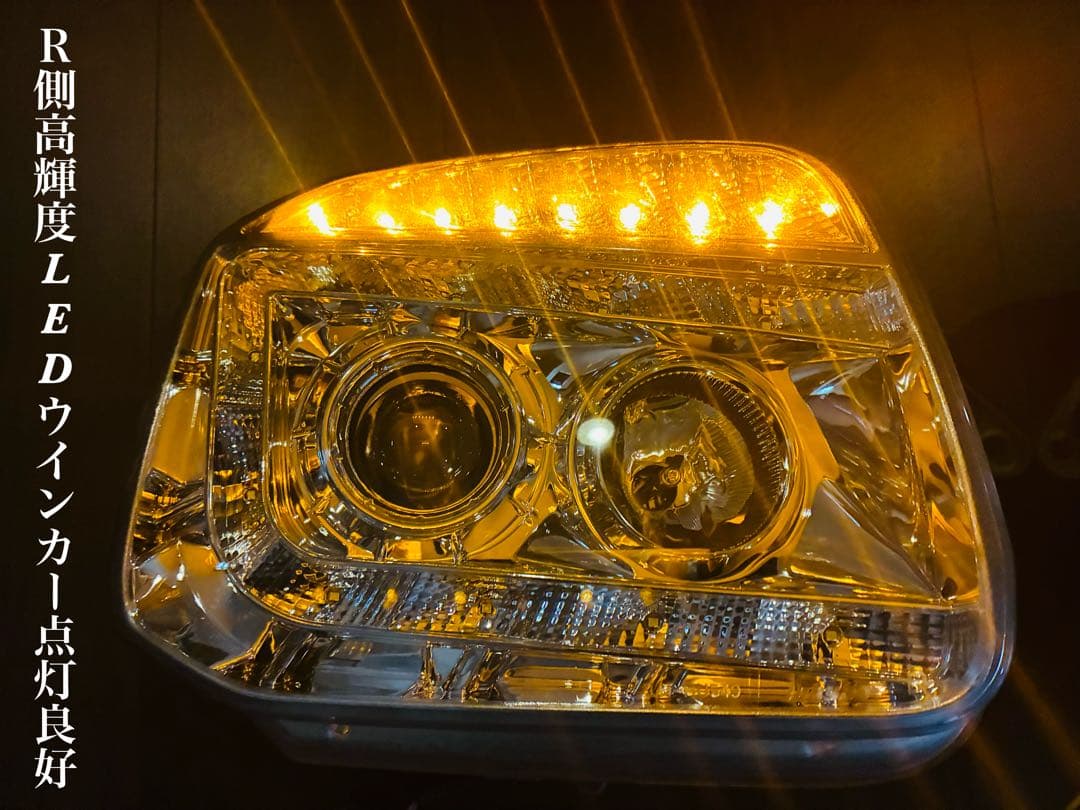 ☆★ジムニー JB23 1〜10型 高輝度LEDシャークヘッドライト 中古品★☆