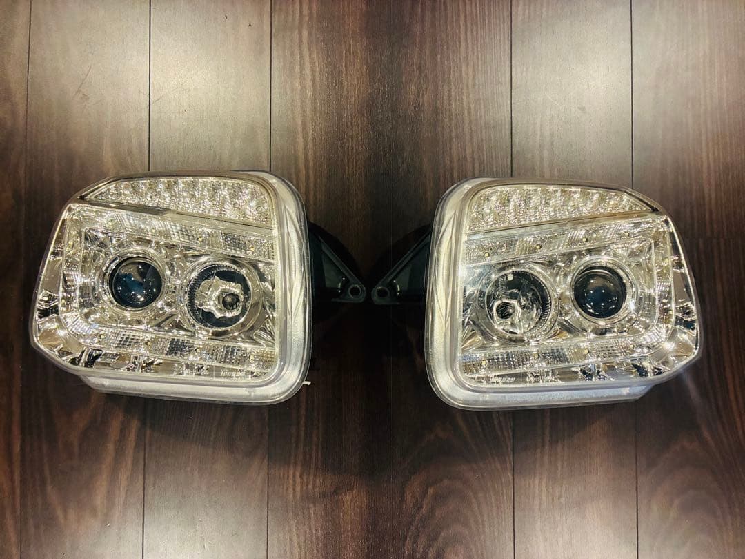 ☆★ジムニー JB23 1〜10型 高輝度LEDシャークヘッドライト 中古品★☆