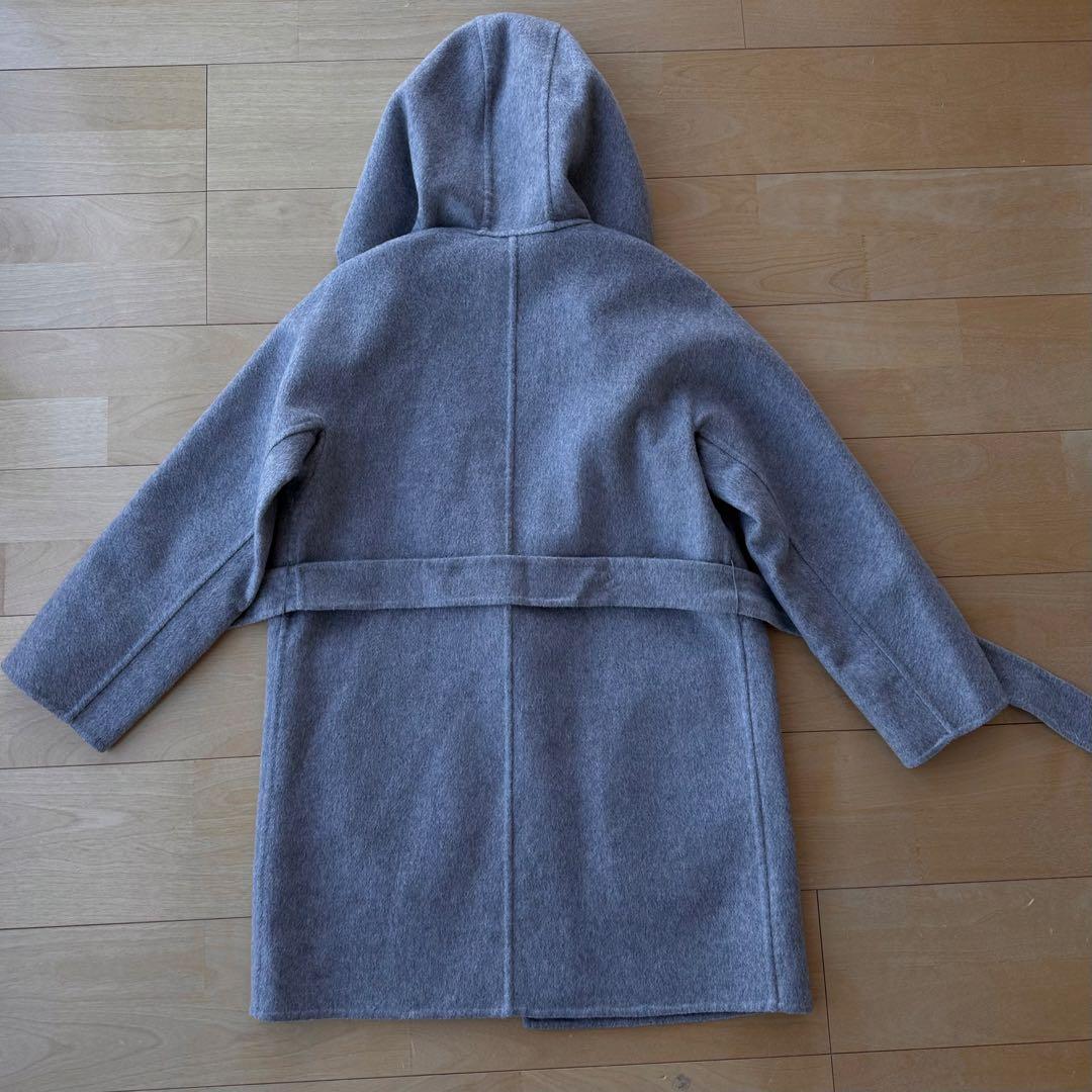 MAXMARA マックスマーラ　カシミヤ　フーデット　コート　白タグ　リアルト