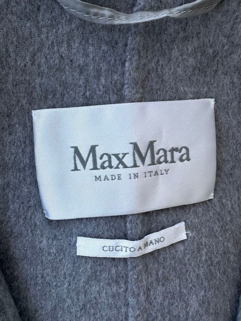 MAXMARA マックスマーラ　カシミヤ　フーデット　コート　白タグ　リアルト