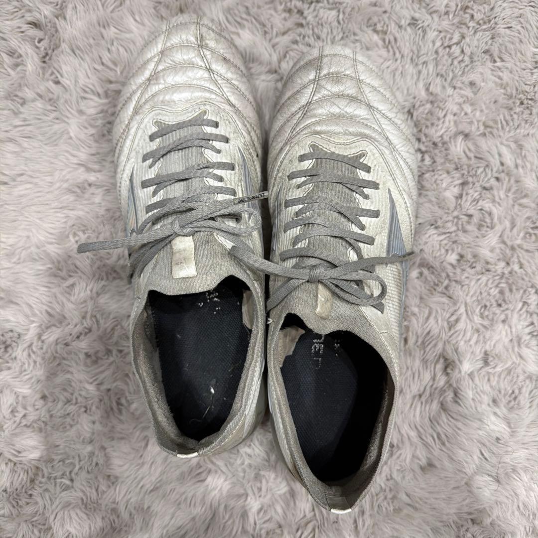 Mizuno サッカーシューズ スパイク シルバー　モレリア