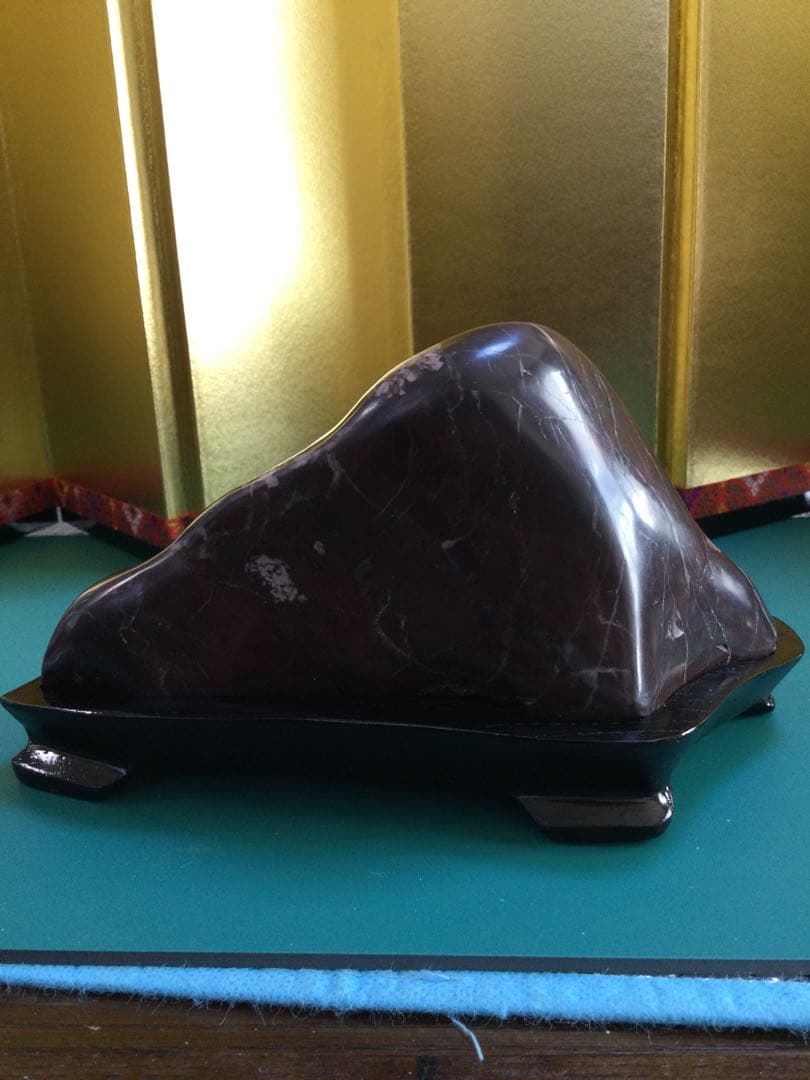 岐阜県根尾谷　菊花石台座付き　菊花石　観賞石