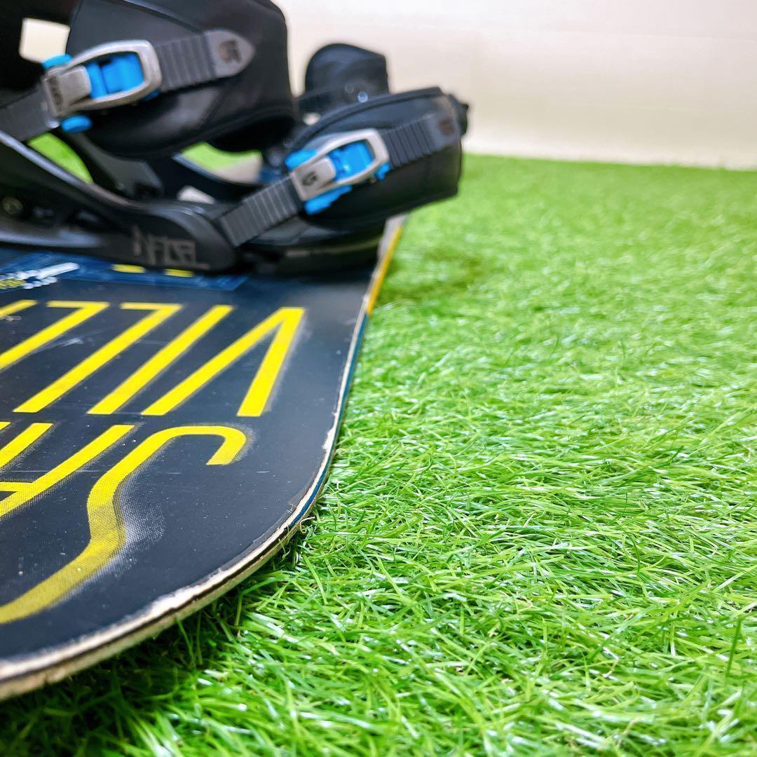 76【メンズ3点】SALOMON VILLAIN 153cm バートンM スノボ