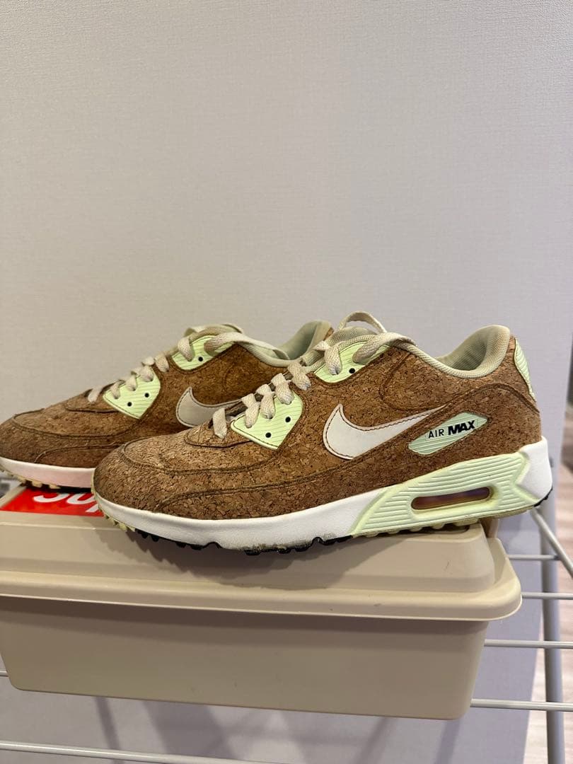 限定品　NIKE ナイキ　エアーマックス90 ゴルフシューズ　コルク