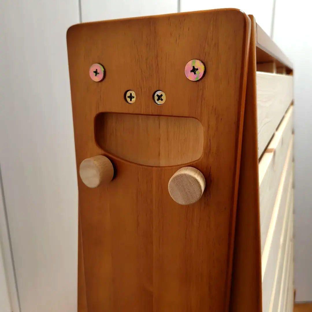 中居木工 折りたたみひのきすのこベッド　ブラウン　ハイタイプ