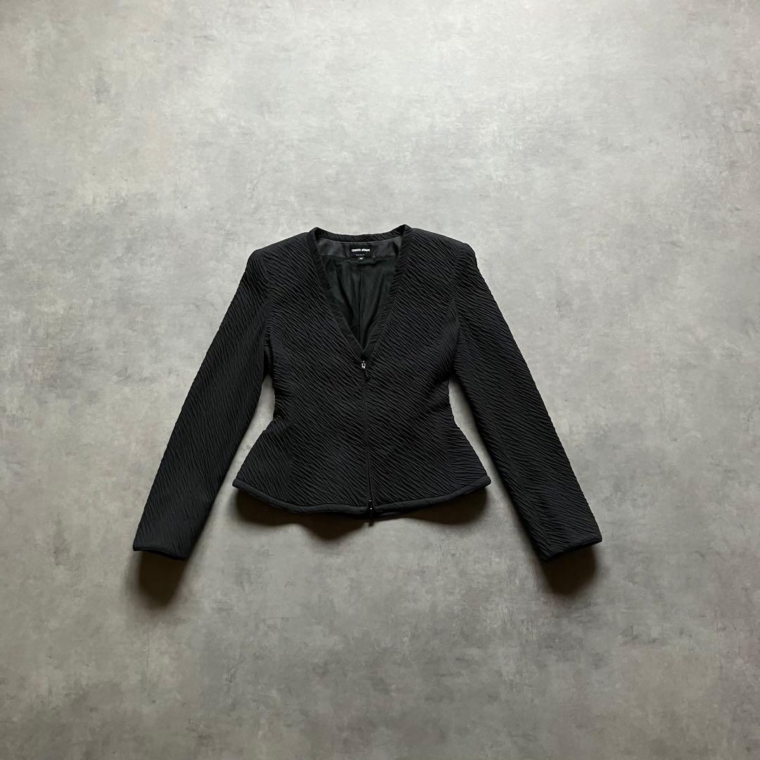 ジャケット・アウター GiorgioArmani cotton silk pleated jacket