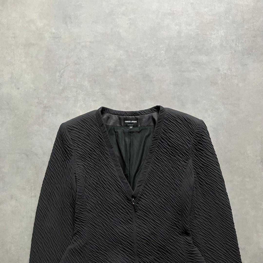 ジャケット・アウター GiorgioArmani cotton silk pleated jacket