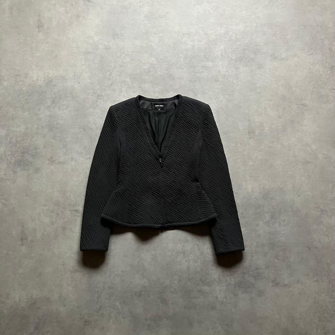 ジャケット・アウター GiorgioArmani cotton silk pleated jacket