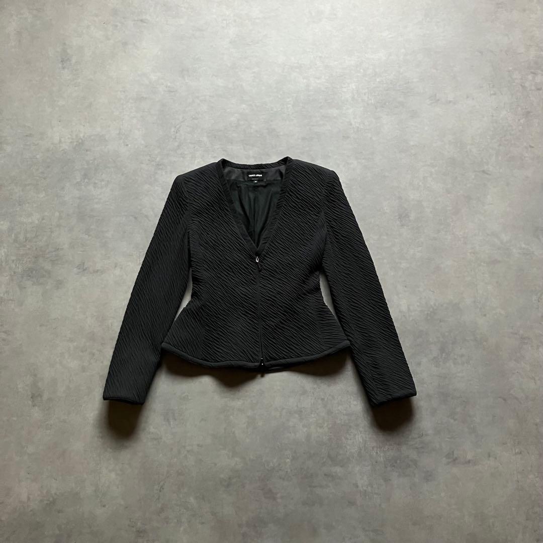 ジャケット・アウター GiorgioArmani cotton silk pleated jacket