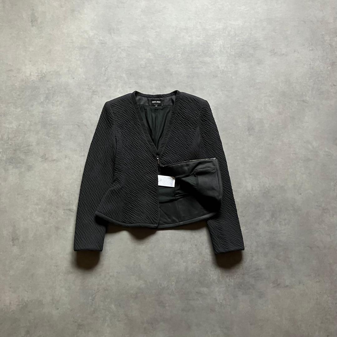ジャケット・アウター GiorgioArmani cotton silk pleated jacket