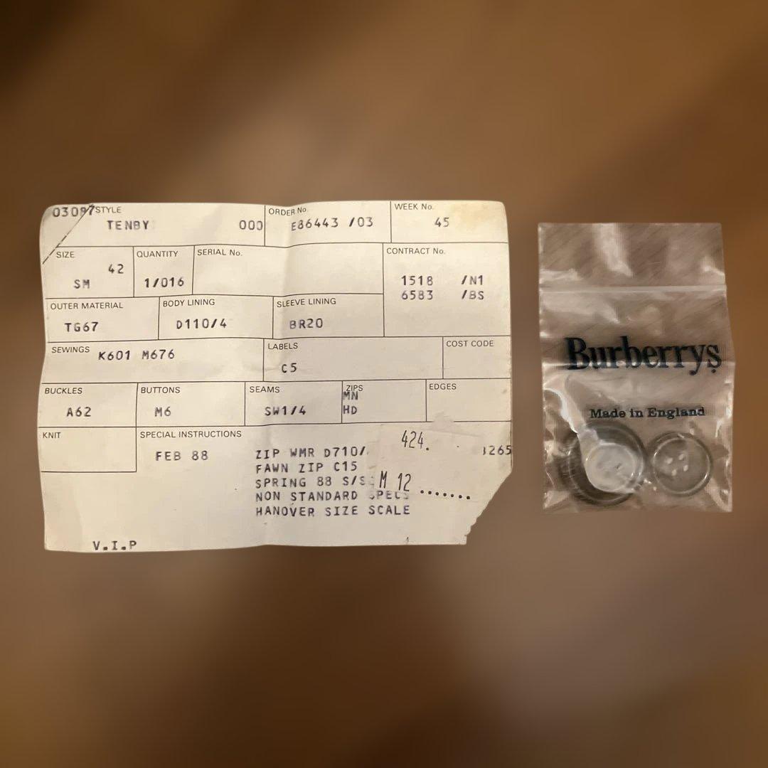 Burberrys トレンチコート　カーキ　　サイズ42 未使用品