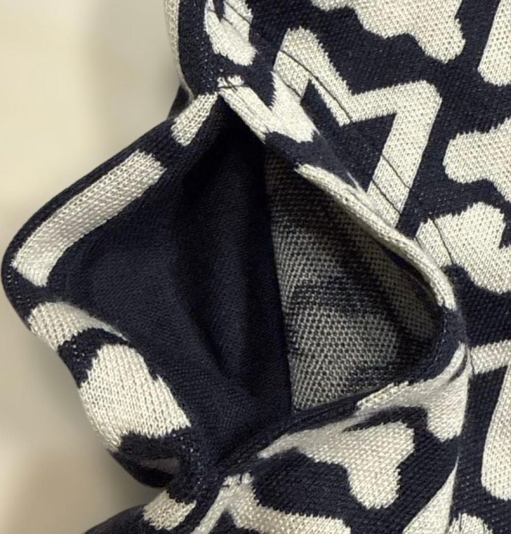 muta MARINE ムータマリン　ウール混　総柄　ニット　ワンピース　S