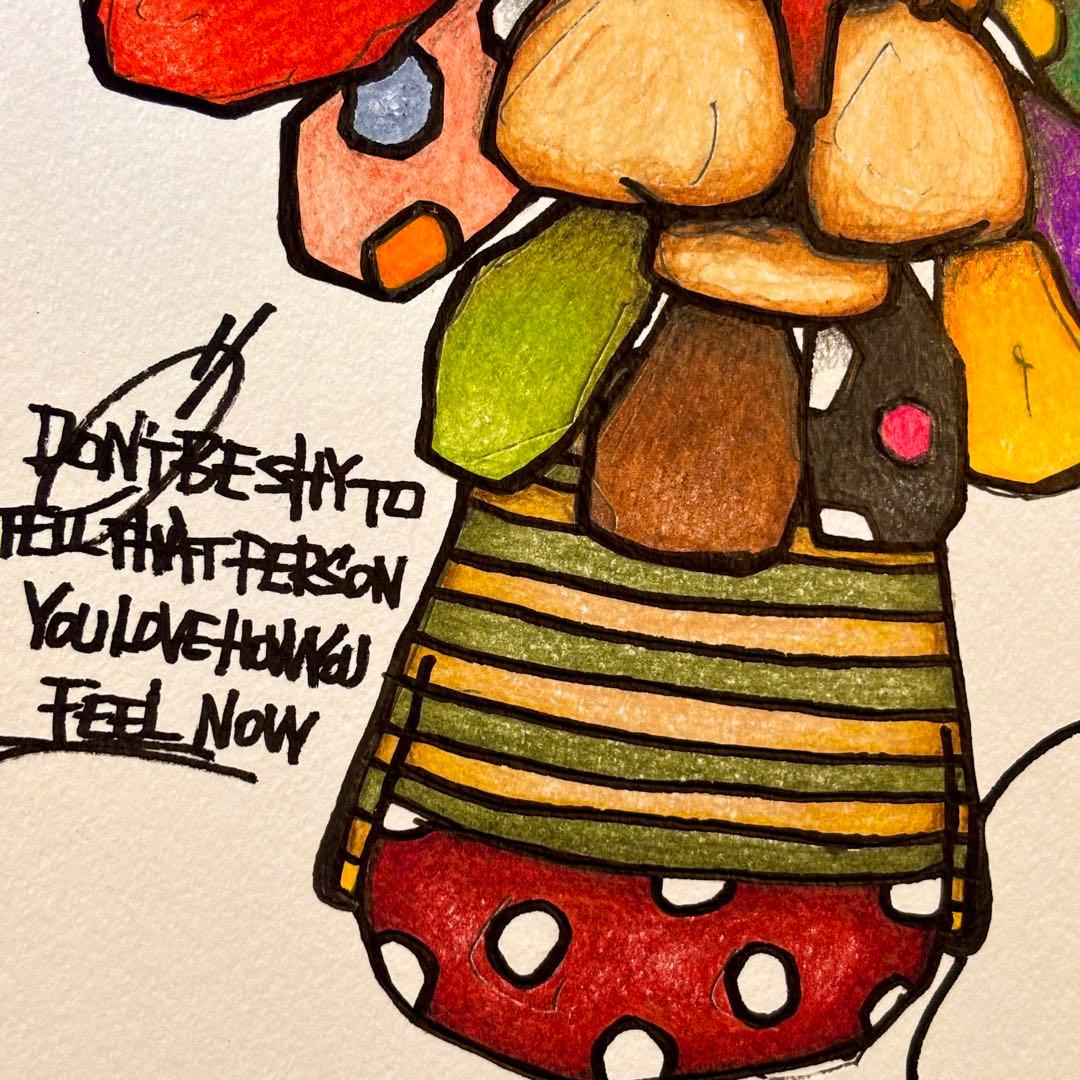 す*ず様 「 幸福のライオン 」｜絵画 原画 抽象画 絵 動物画 ドローイング