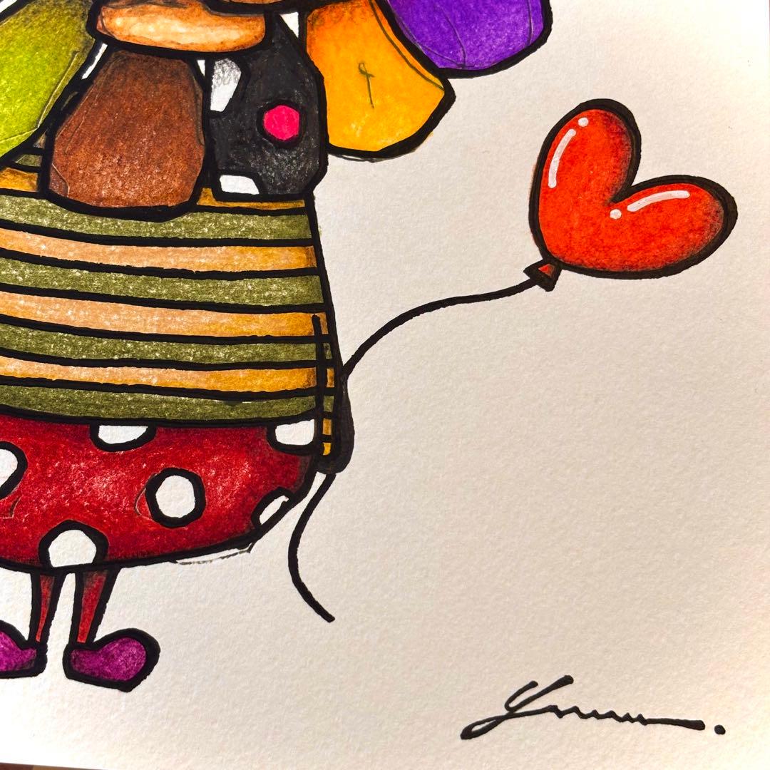 す*ず様 「 幸福のライオン 」｜絵画 原画 抽象画 絵 動物画 ドローイング