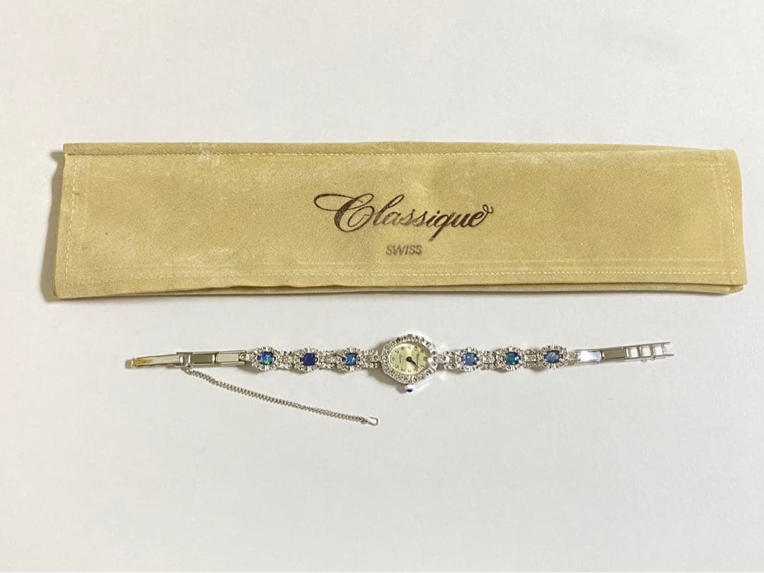 不動ジャンク classique クラシック クォーツ 腕時計 オパール