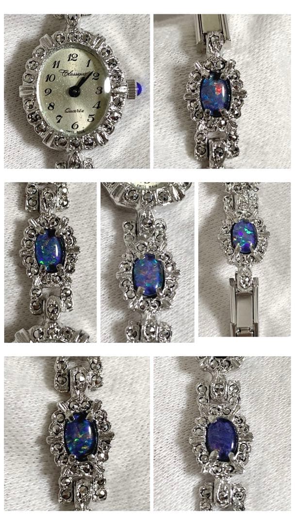 不動ジャンク classique クラシック クォーツ 腕時計 オパール