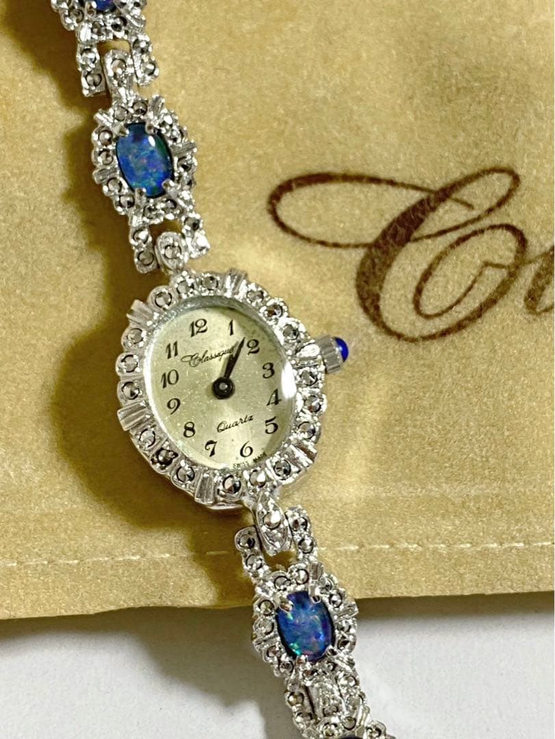 不動ジャンク classique クラシック クォーツ 腕時計 オパール