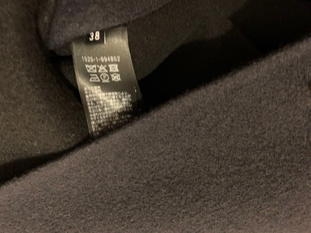 ユナイテッドアローズ　バイカラーリバーミドルコート　ネイビー　38 一度のみ着用