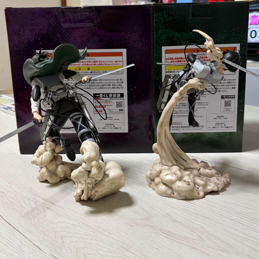 進撃の巨人 一番くじ 地鳴らし B賞リヴィ Ｃ賞ハンジ