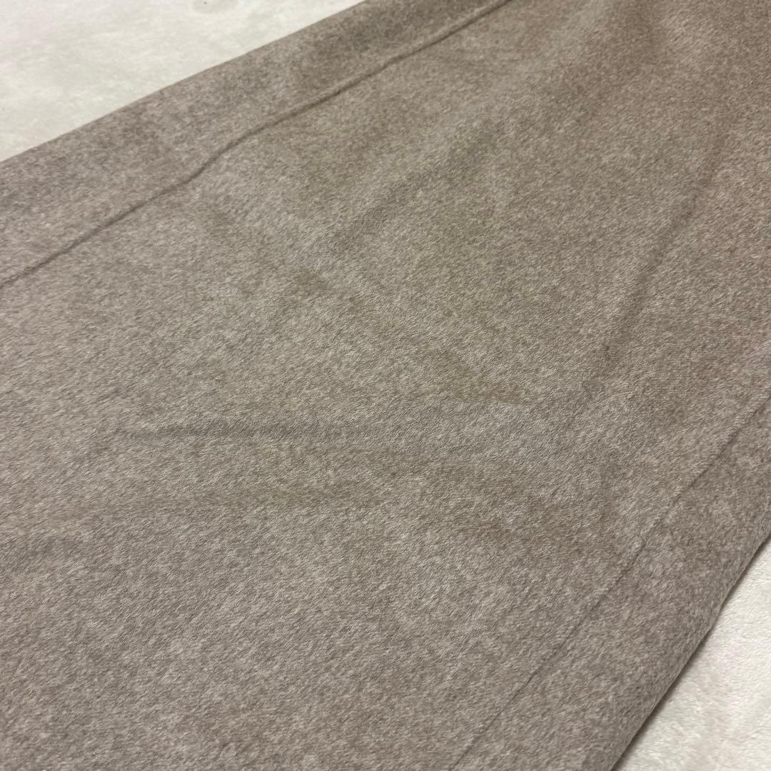 美品　ソブ　ロングベスト　ラムレザームートンレザー　ウール　ベージュ　38 M