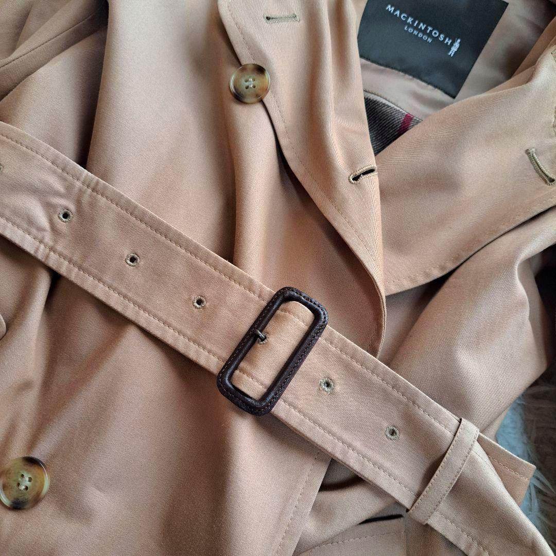 【MACINTOSH LONDON】トレンチコート　ライナー付　キャメル　40