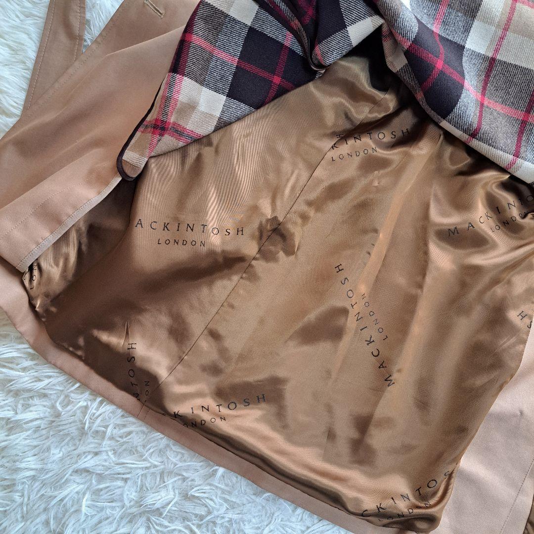 【MACINTOSH LONDON】トレンチコート　ライナー付　キャメル　40