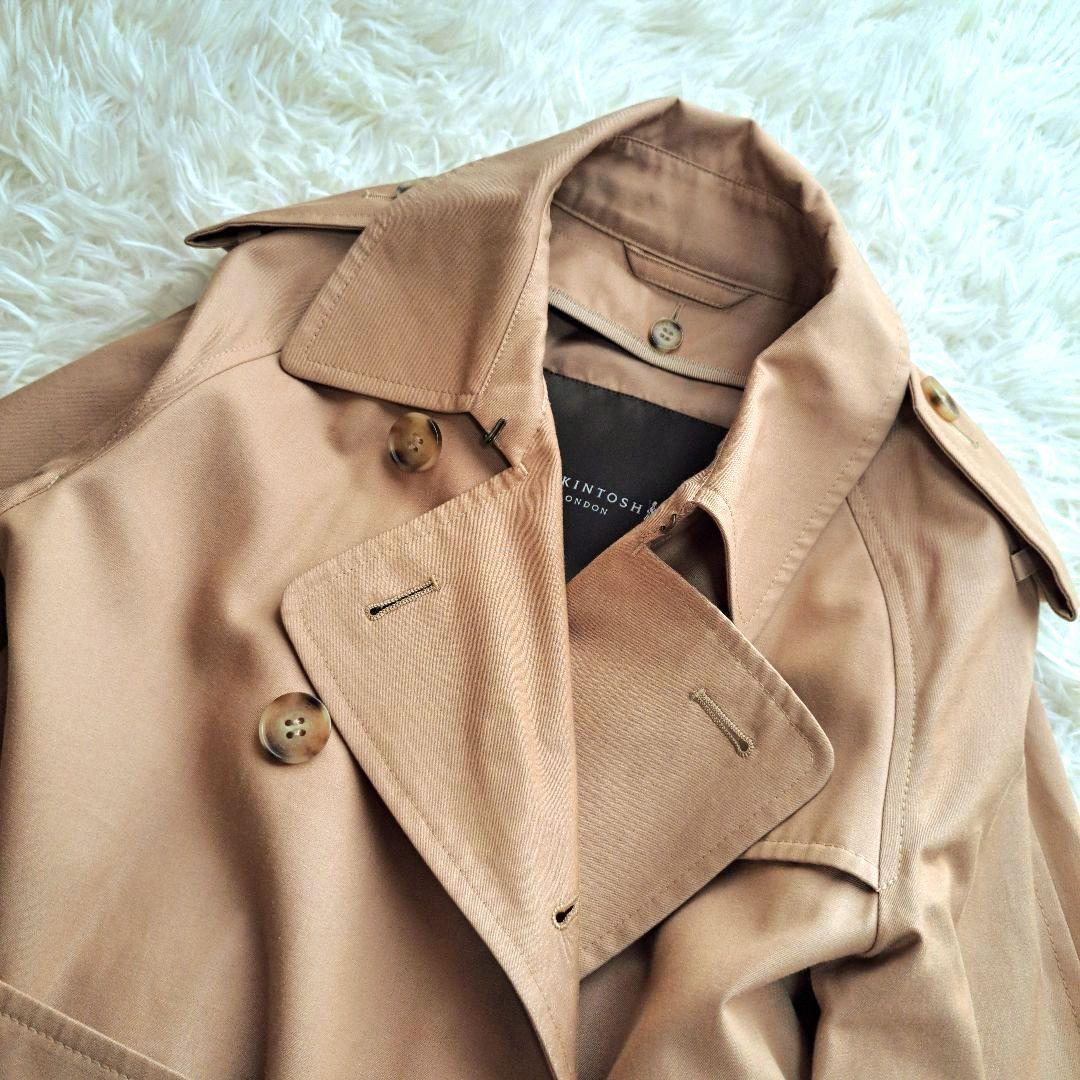 【MACINTOSH LONDON】トレンチコート　ライナー付　キャメル　40