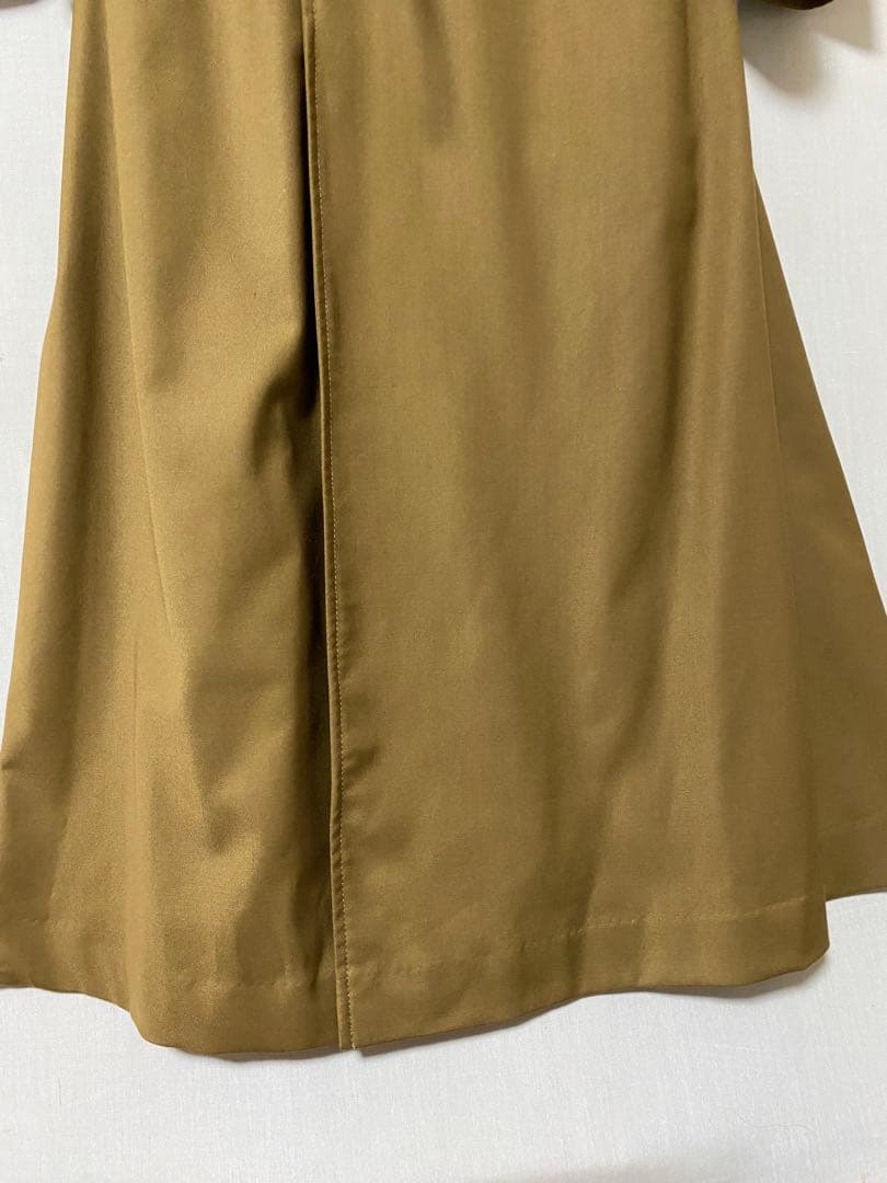 Belle vintage 異素材ドッキングレザートレンチコート　フリー