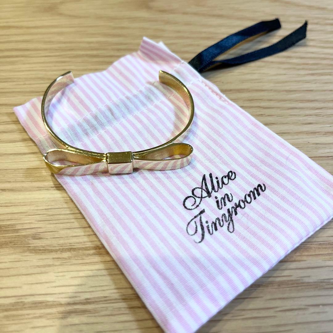 Alice in Tinyroom アリスインタイニールーム リボンボウバングル