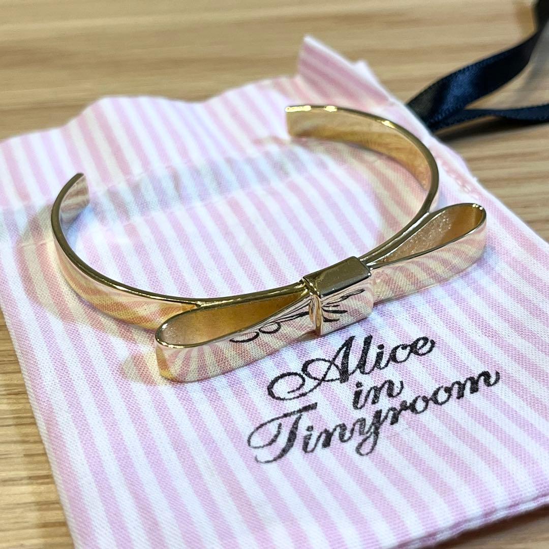 Alice in Tinyroom アリスインタイニールーム リボンボウバングル