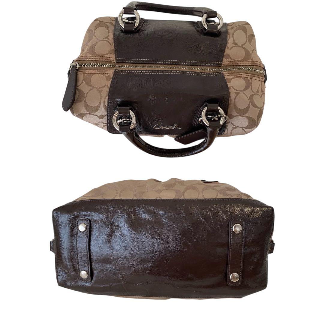 美品　コーチ　2way ショルダーバッグ　シグネチャー　斜めがけ　15443