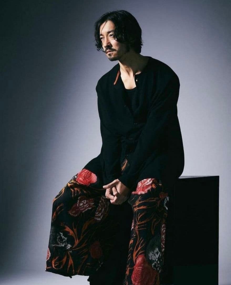 ヨウジヤマモト 19ss ファイアースカル　リネンパンツ