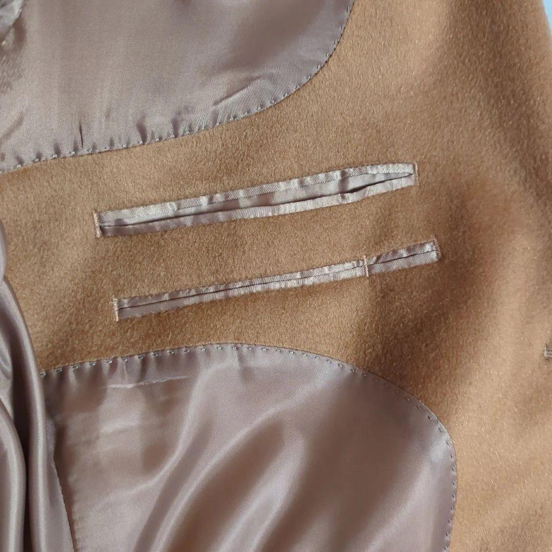 美品　G.GAGLIANO　カシミア100　テーラードジャケット　キャメル　LL