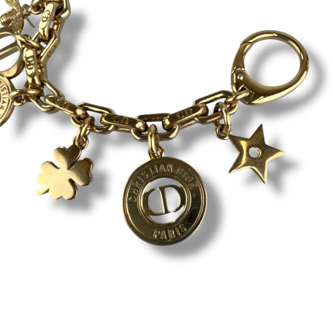 美品 Dior ディオール バッグチャーム 30 モンテーニュ ゴールド