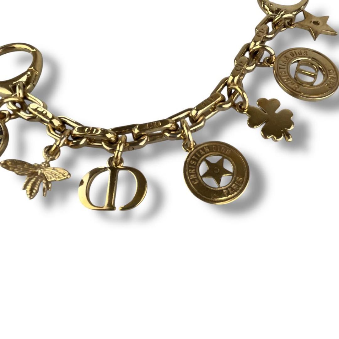 美品 Dior ディオール バッグチャーム 30 モンテーニュ ゴールド